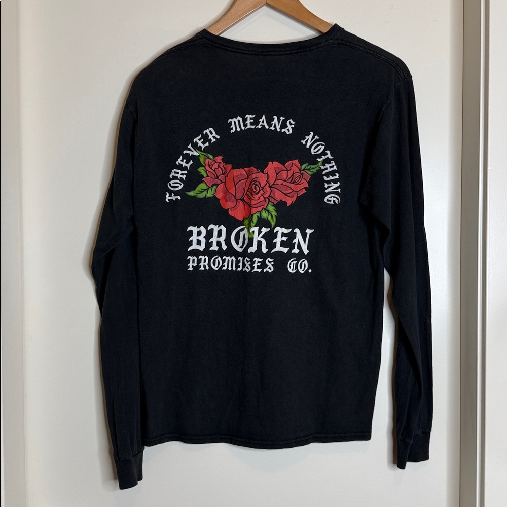 Broken Promises Charcole Long Sleeve